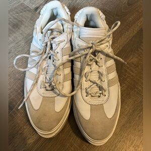 Adidas Ivy Park Beige & White Platform Sneakers